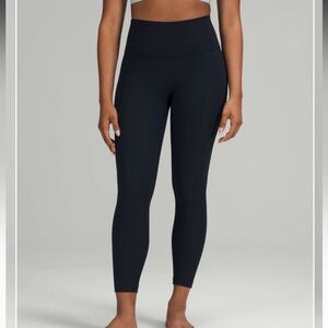 Lululemon Athletica ribbed wonder under high rise 25in size 8 true navy